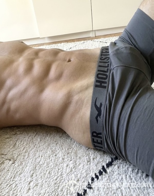 Worn Hollister Grey Boxer Briefs 🐺
