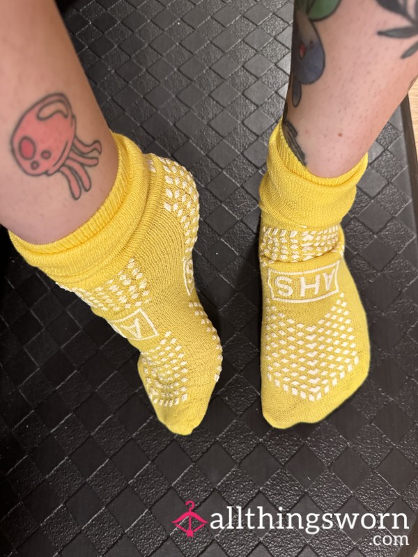 Worn Hosp*tal Socks
