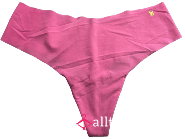 Worn Hot Pink Victoria’s Secret Thong