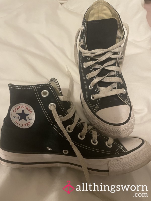 Worn In Converse Sneakers