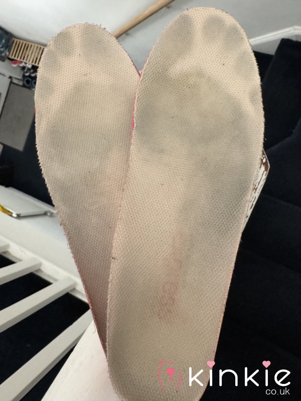 Worn Insoles With My Feet Imprinted