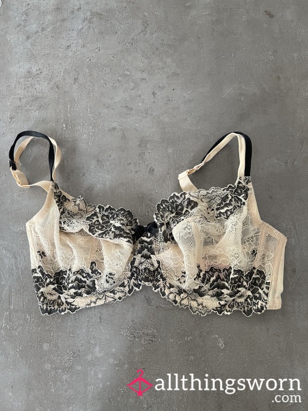 Worn Lace Bra