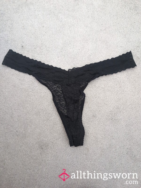 Worn Lace Thong (1 Day)