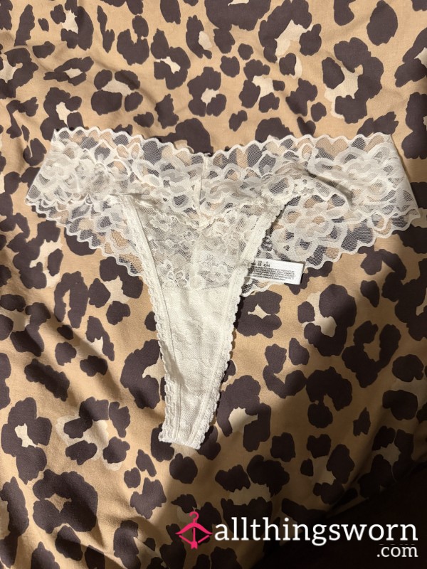 Worn Lace Thong