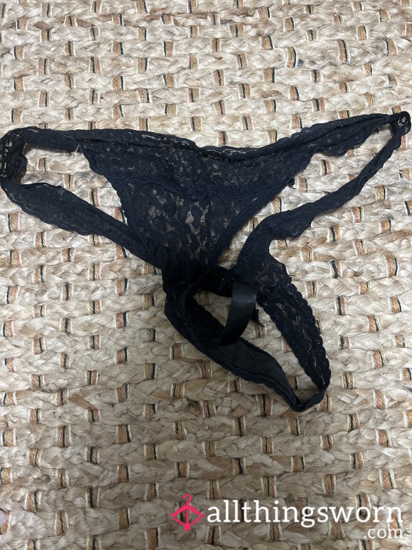 Worn Lace Thong. Included Dried Discharge And The Scent Of Between My Legs