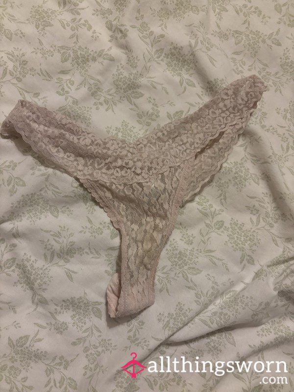 Worn Lace Thong