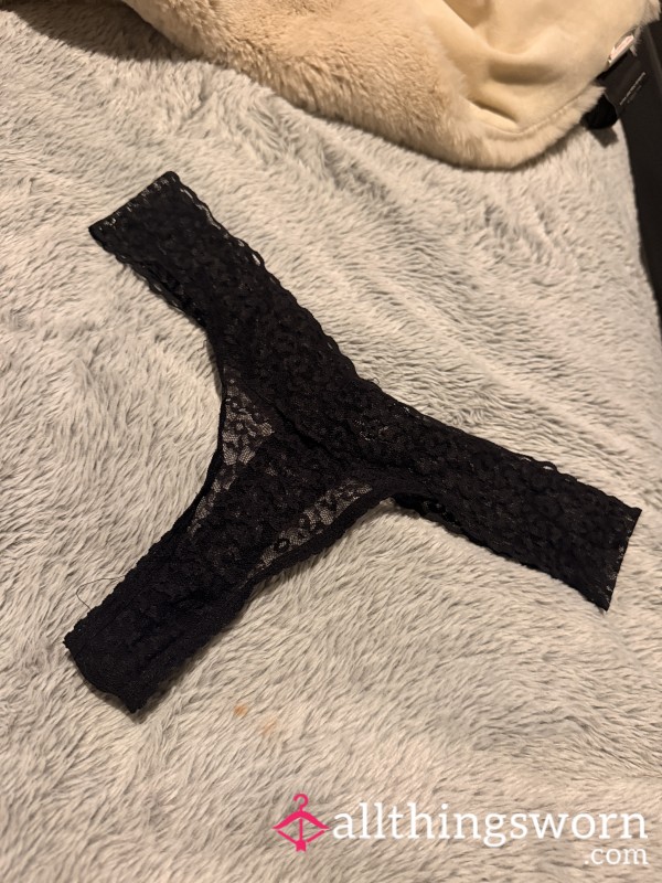 Worn Lace Thongs