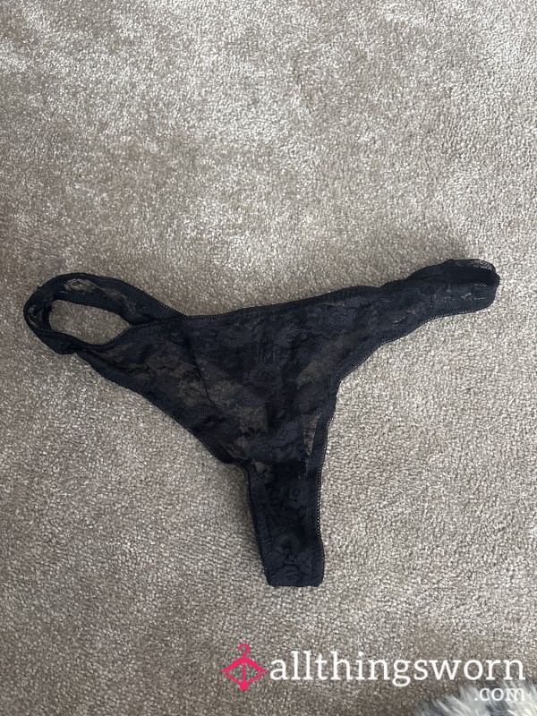 Worn Lace Thongs