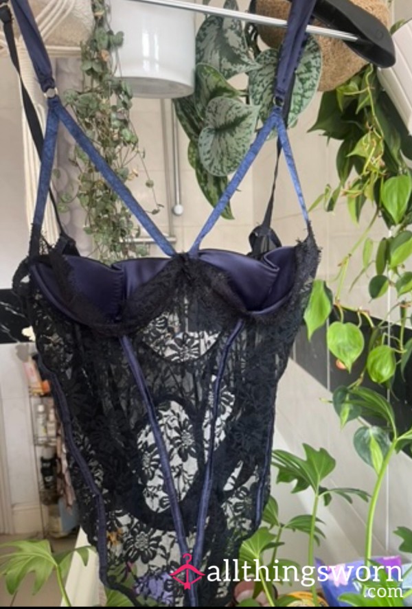 Worn Lacey Easy Access Lingerie