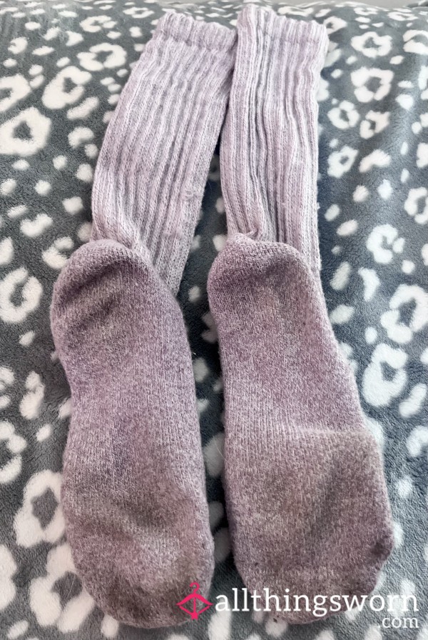 Worn Lavender Smelly Gym Socks • Ribbed For Your Pleasure ;)