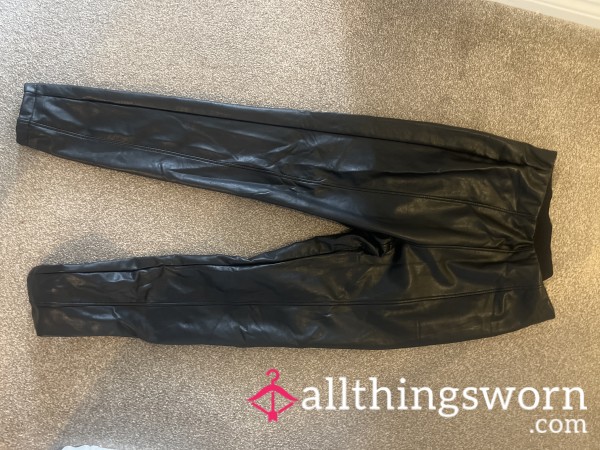 Worn Leather Leggings