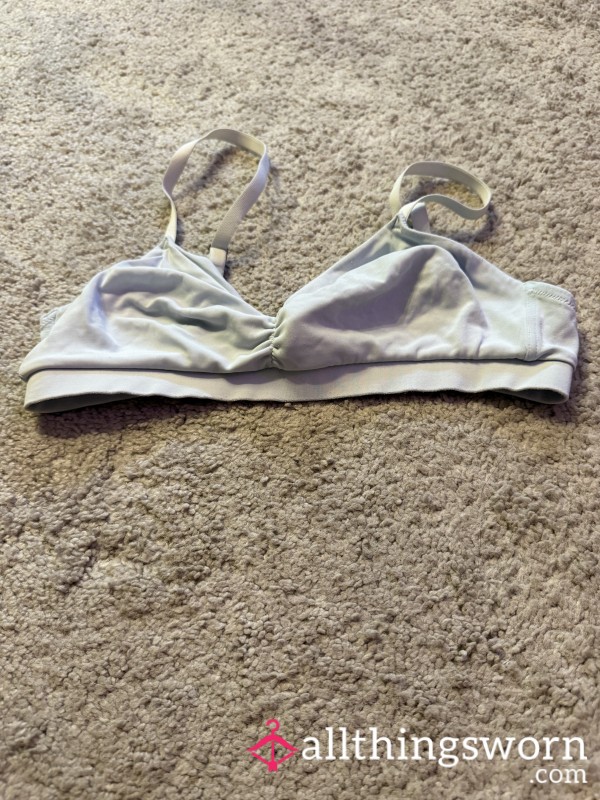 Worn Light Blue Bralette