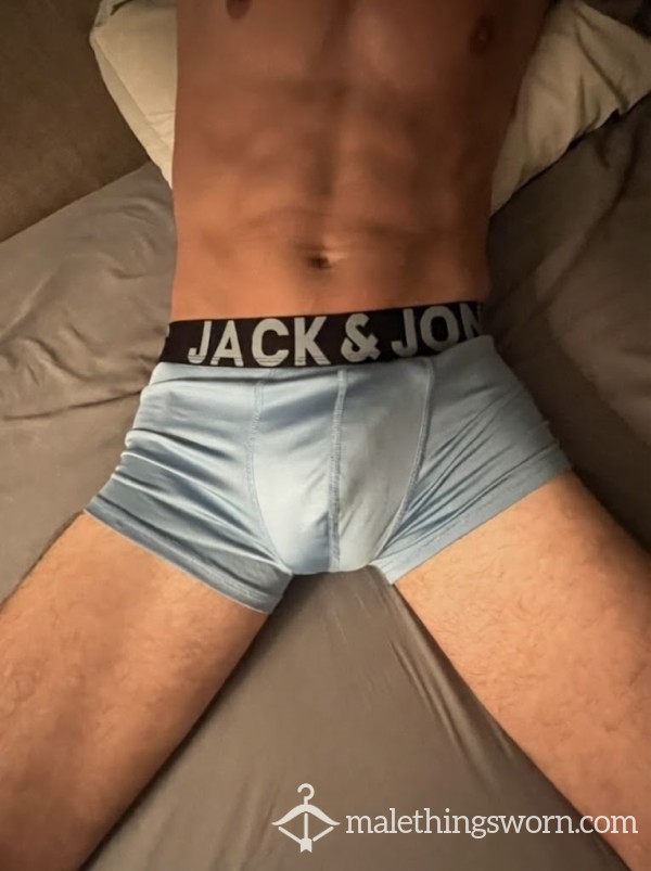 Worn Light Blue Jack & Jones Boxer Briefs 💦