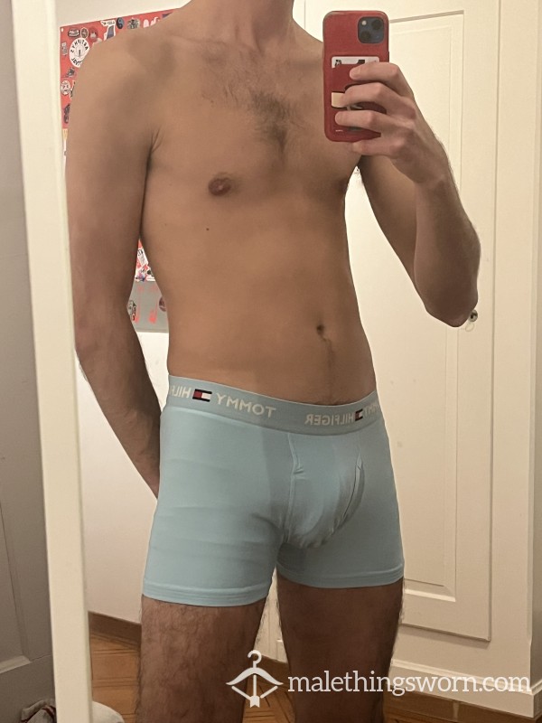Worn Light Blue Tommy Hilfiger Boxer
