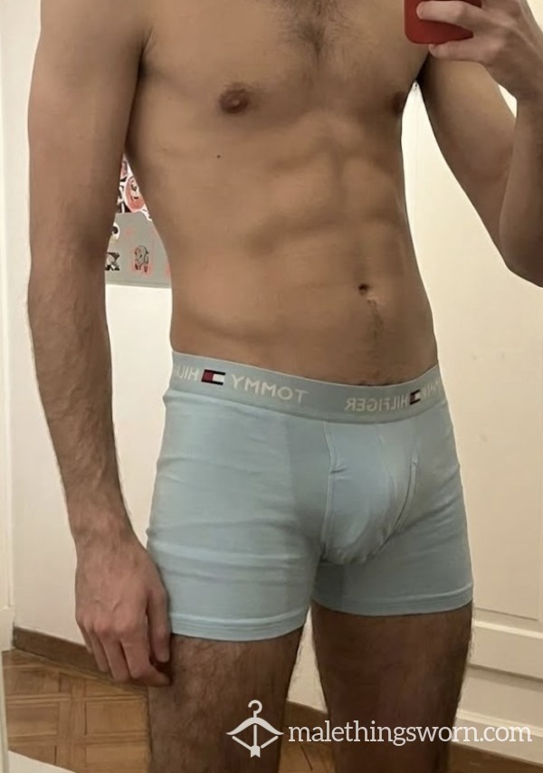Worn Light Blue Tommy Hilfiger Boxer