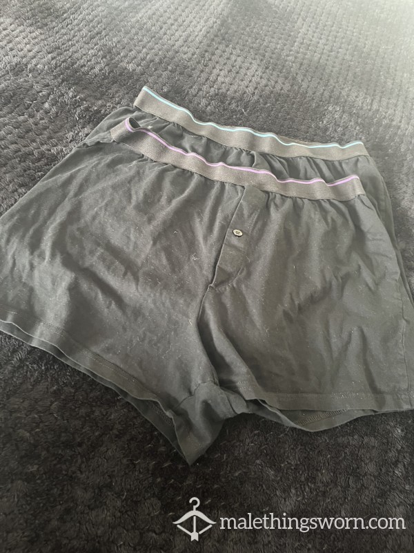 Worn Loose Fit Black Boxers, 3+ Years Use