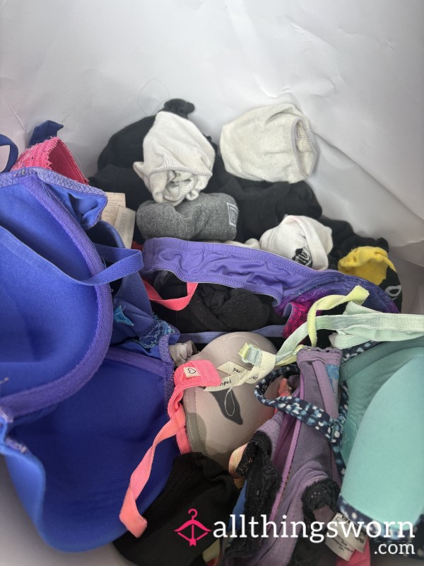 🎁 Worn Lucky Dip Bundle 🎁 | Guaranteed Bra & Socks Included 👙🧦