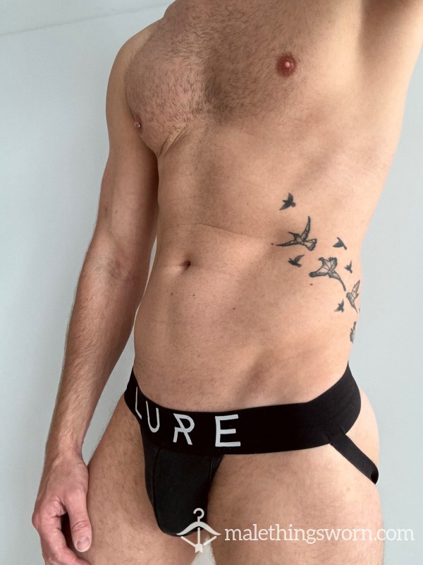 Worn LURE Black Jockstrap