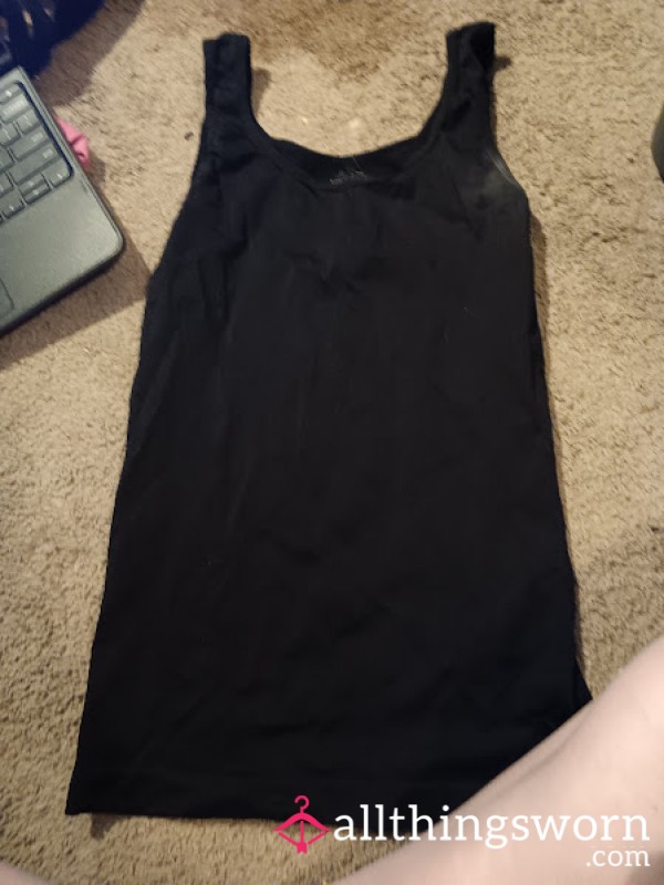 Worn Marilyn Monroe Black Tank – Soft, Body-Hugging & Full Of Scent