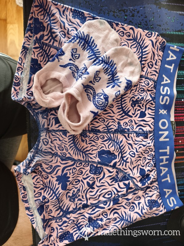 Worn Matching Set Of Undies And Socks