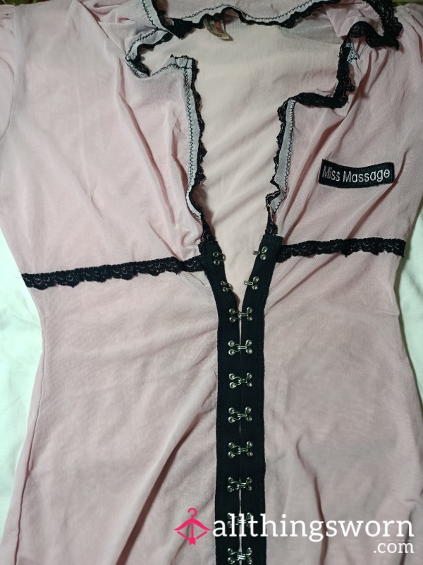 Worn Miss Ma**age Mini Gown (Well-Loved)
