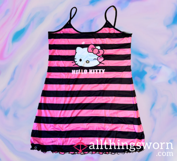 Worn Naughty Hello Kitty Dress-Cute & Kinky, Soaked In My Scent💋
