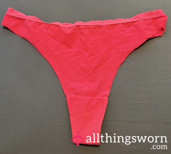 Worn Neon Pink Thong