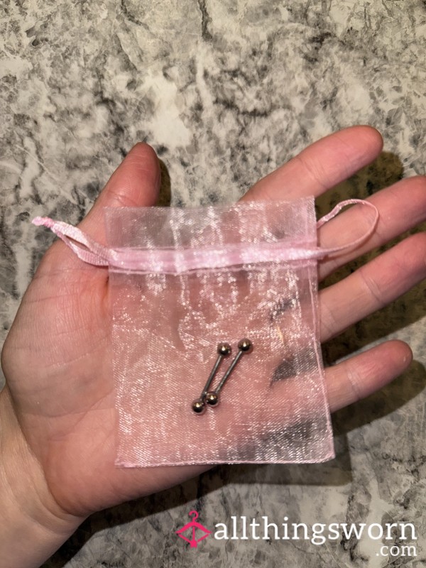 Worn Nipple Piercings - Comes With Photos!✨