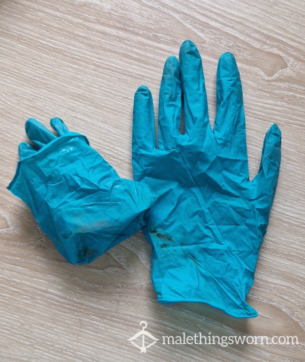 Worn Nitrile Gloves