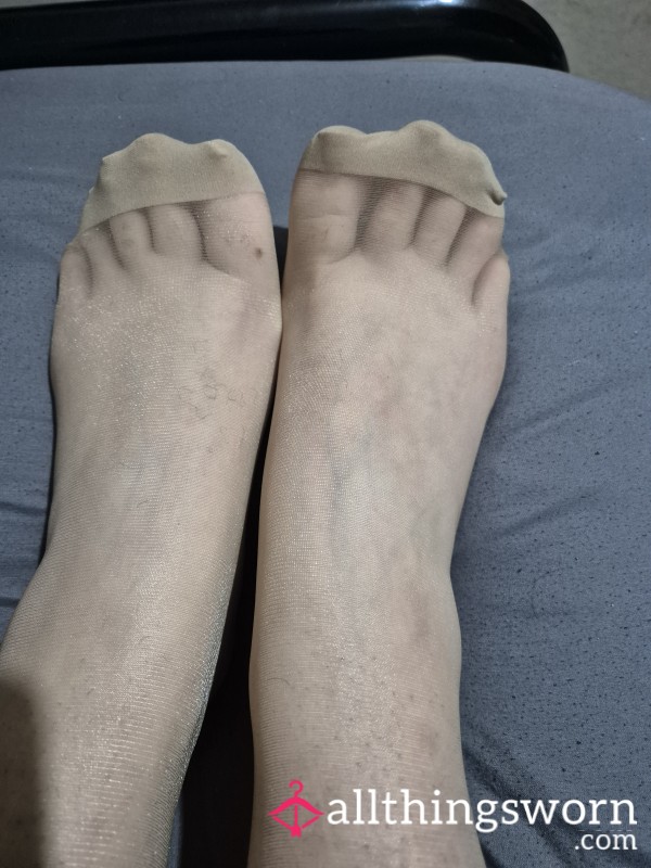 Worn Nylon Pantyhose