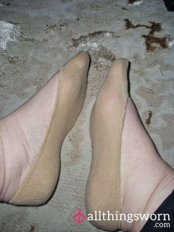 Worn Nylon Small Socks Nude