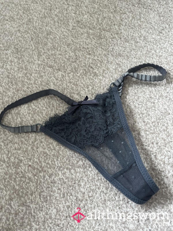 Worn Old Grey Thong