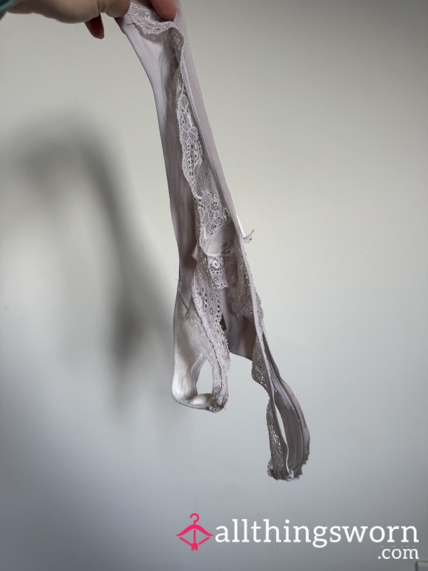 Worn Old Seamless/Lace Thong