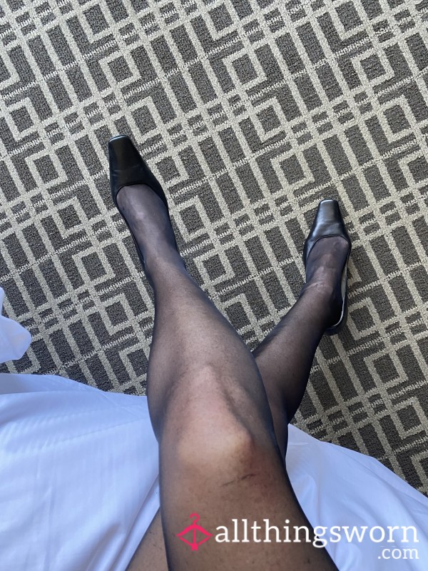 Worn On International Flights. Sweaty Gussets. Can Have Them In Nude Or Black.