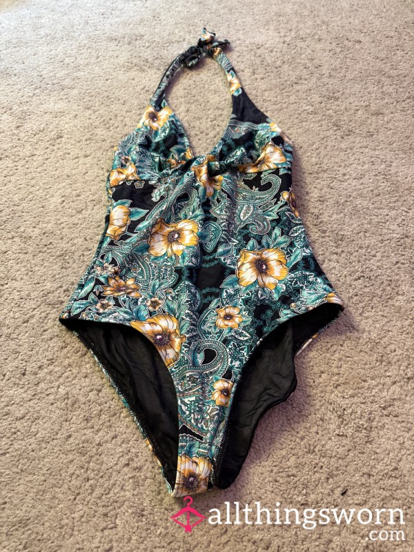 Worn One Piece Swim Suit