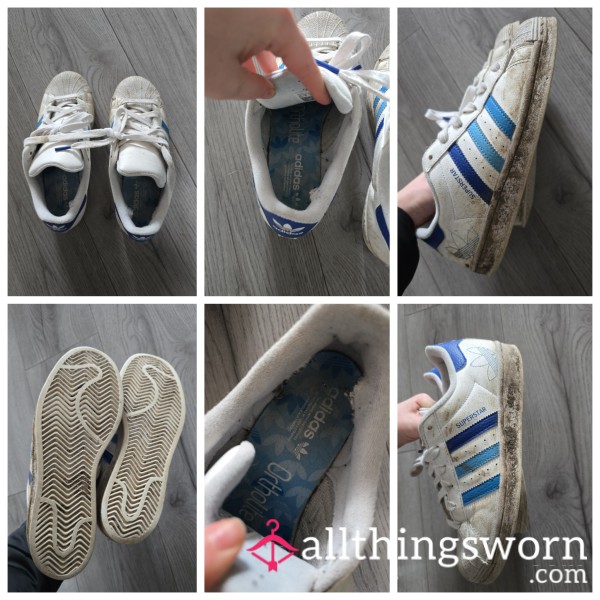 Worn Out Adidas Trainers