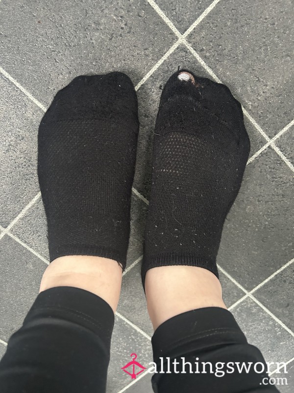 Worn Out Black Socks 🖤 Holey & Well-Loved