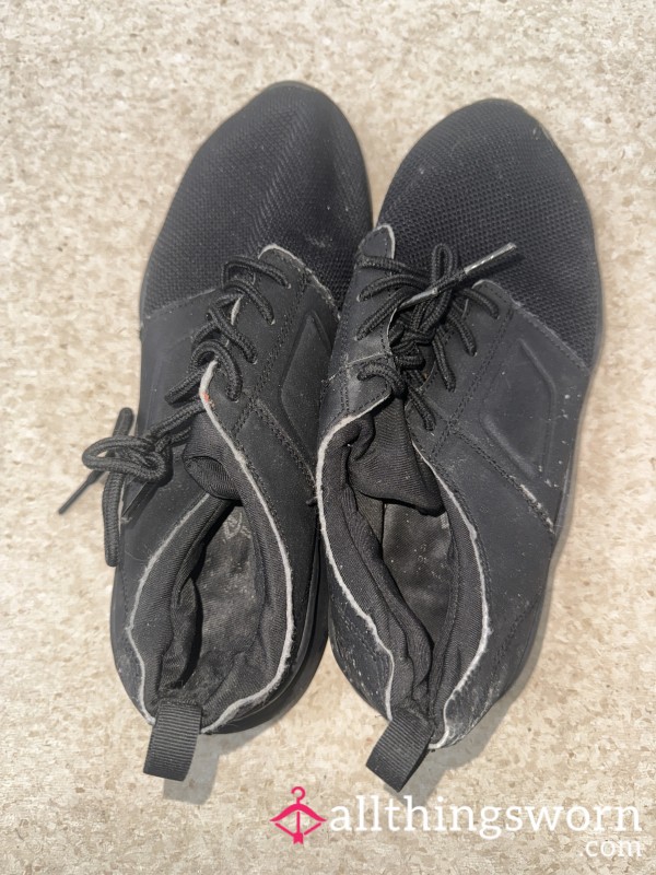 Worn-Out Black Trainers