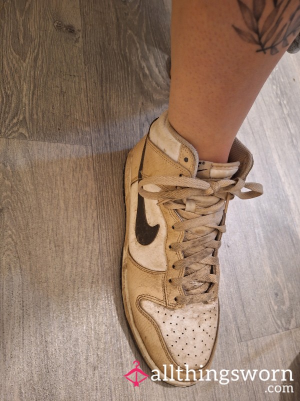 Worn Out Dirty Nikes (uk 8)