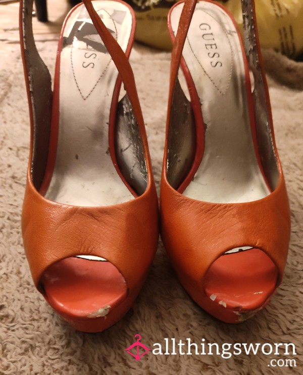 Worn Out Guess Heels