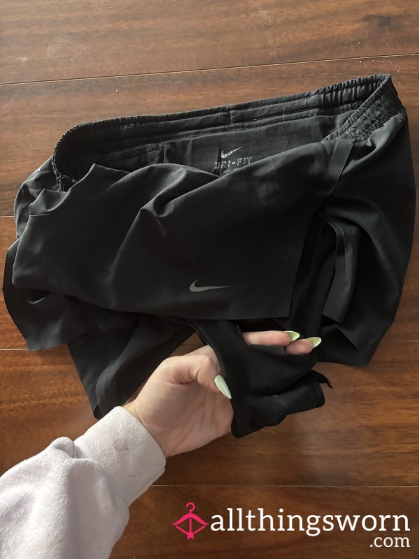 Worn-Out Gym Shorts With Torn Liner 💦 Soaked In Sweat & Scent