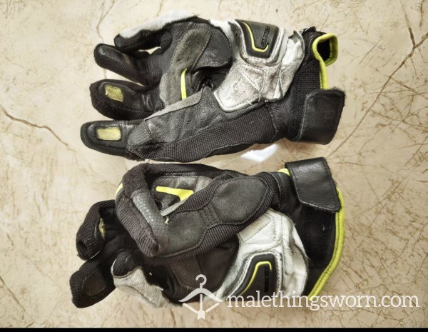 Worn-out Motorcycle Gloves
