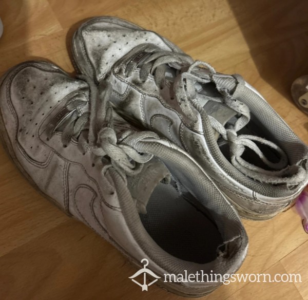 Worn-out Nike Trainers Trashed