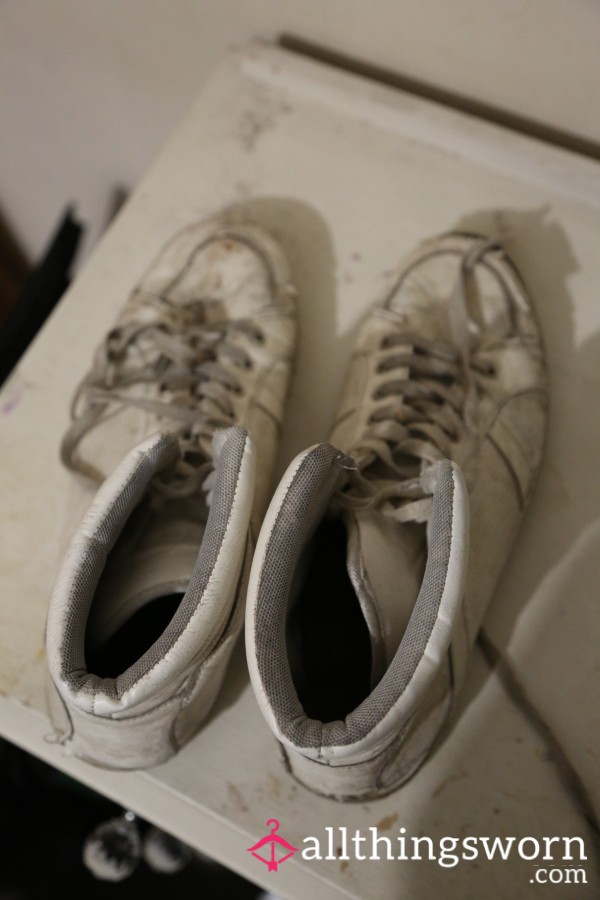 Worn Out Odoured White Shoes