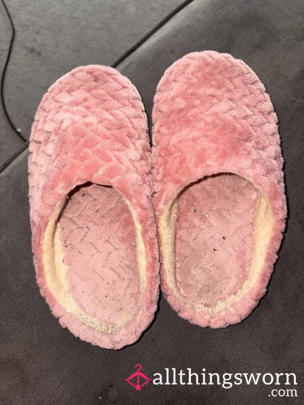 Worn Out Pink Slippers