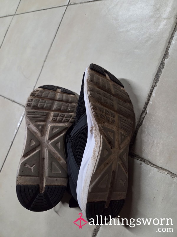 Worn Out Running Sneakers
