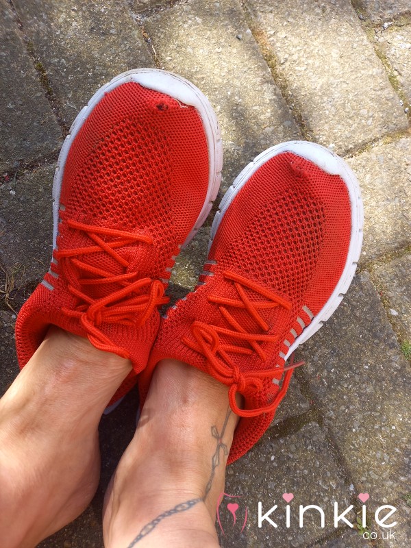 Worn Out Sweaty Trainers With Holes Size 7 💋👅