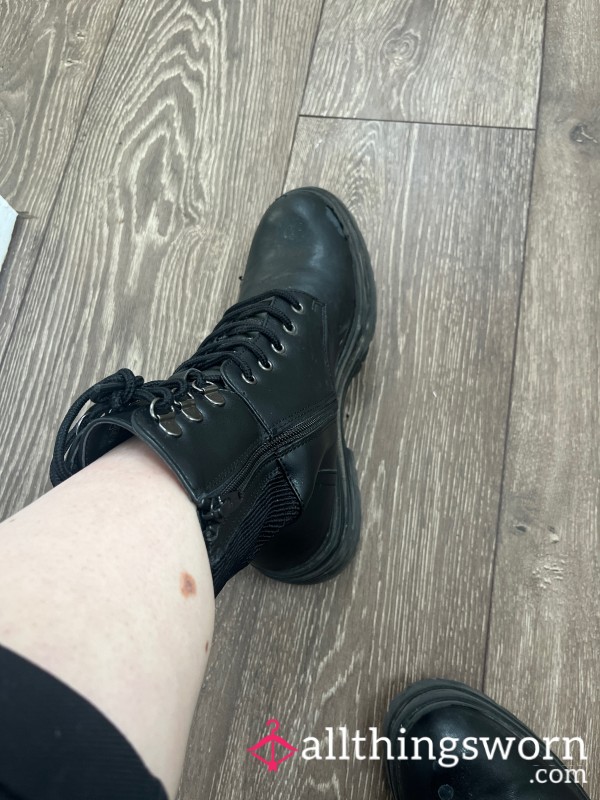 Worn Out Work Boots