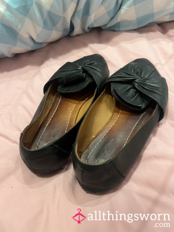 Worn Out Work Flats - Worn Every Day For Three Years!