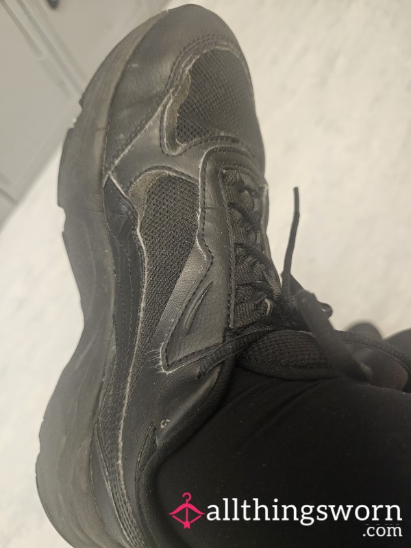 Worn Out Work Trainers With A Hint Of Vinegar Smell & Sweat